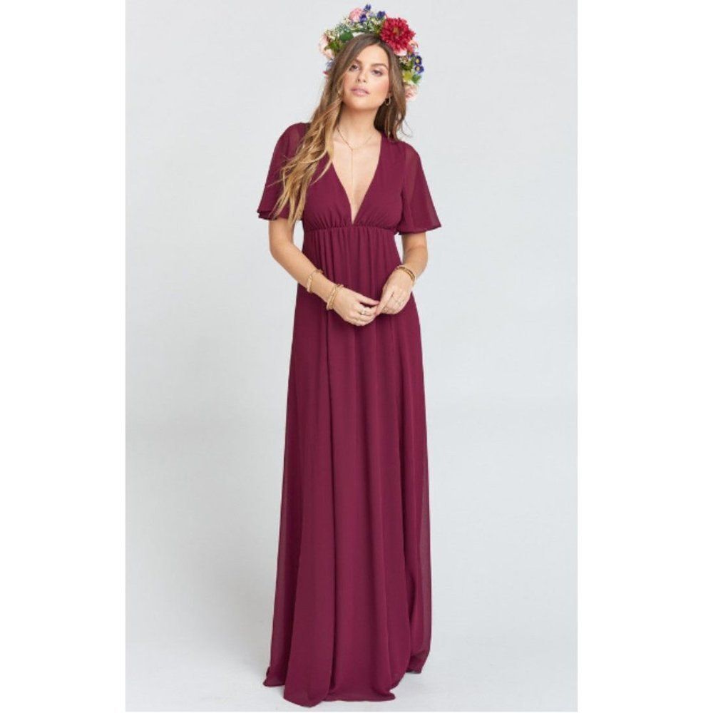 Show Me Your MuMu Faye Flutter Maxi Dress